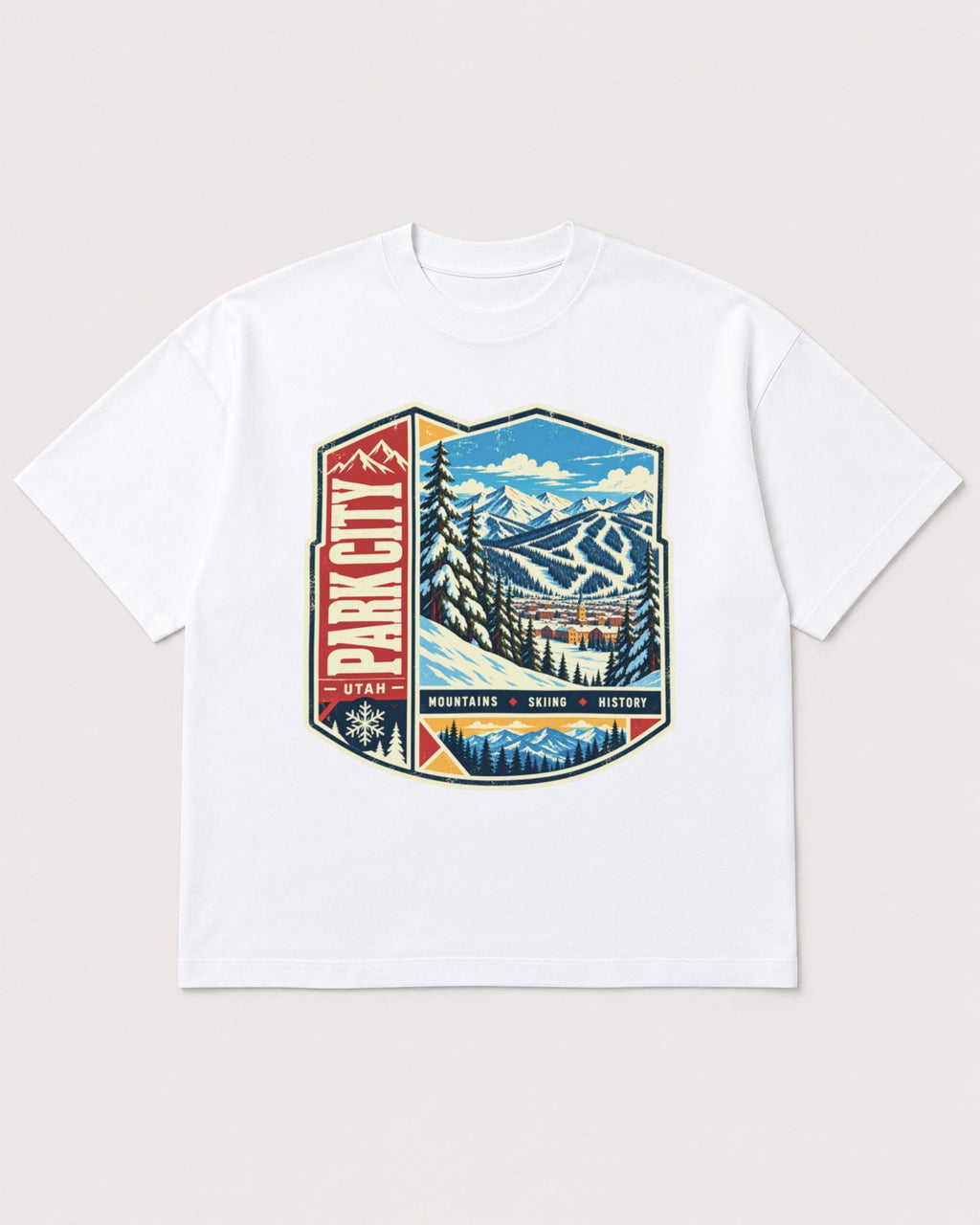 Mockup Boxy Heavyweight Tee White product