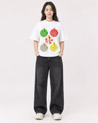 Mockup Boxy Heavyweight Tee White female full-body 03