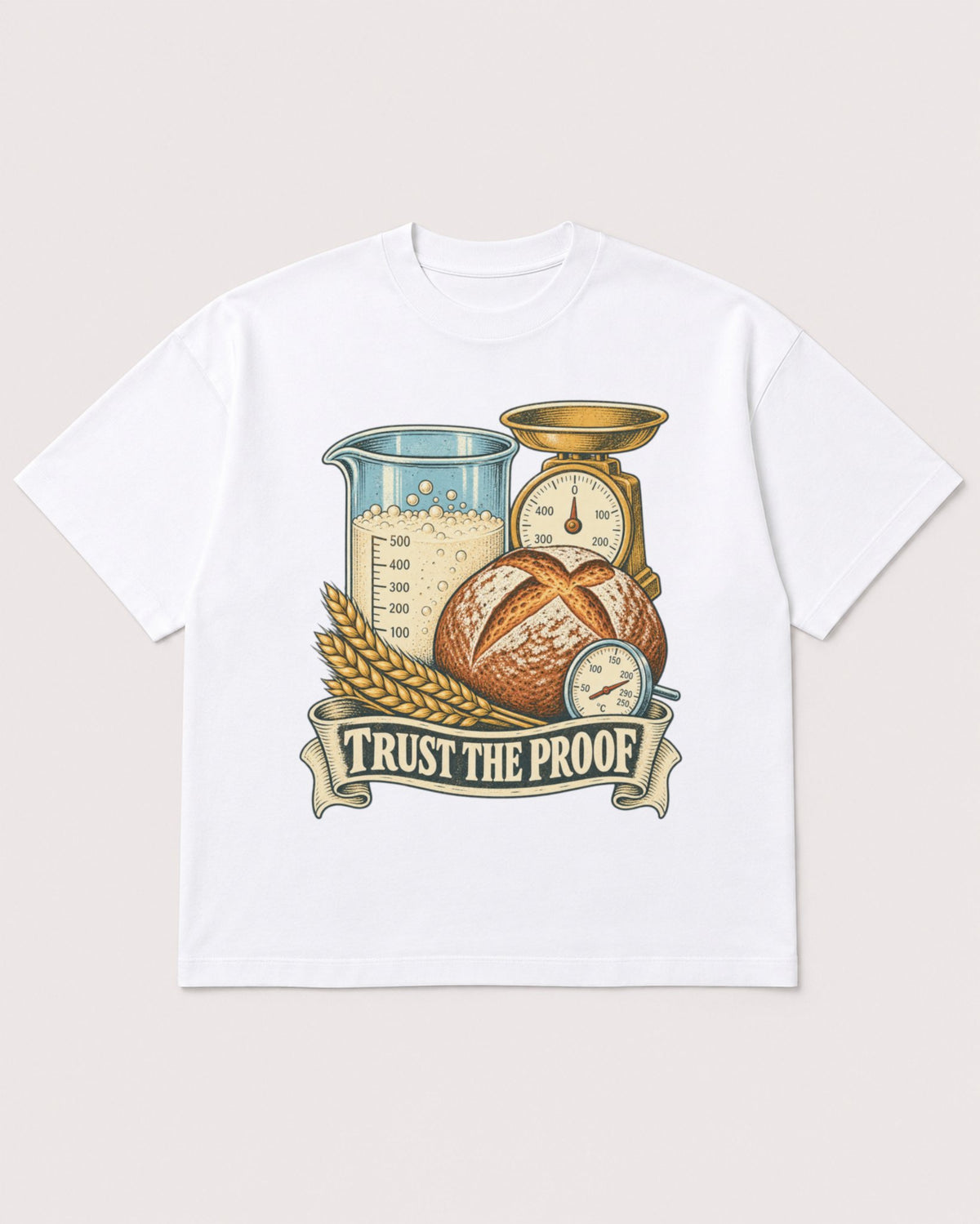 Mockup Boxy Heavyweight Tee White product