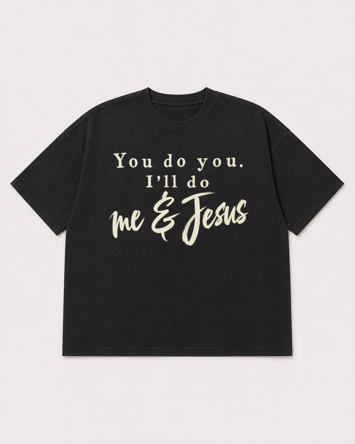 Mockup Boxy Heavyweight Tee Black product