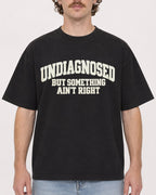 Mockup Boxy Heavyweight Tee Black male close-up 09