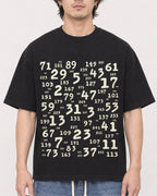 Mockup Boxy Heavyweight Tee Black male close-up 03