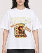 Mockup Boxy Heavyweight Tee White female close-up 13