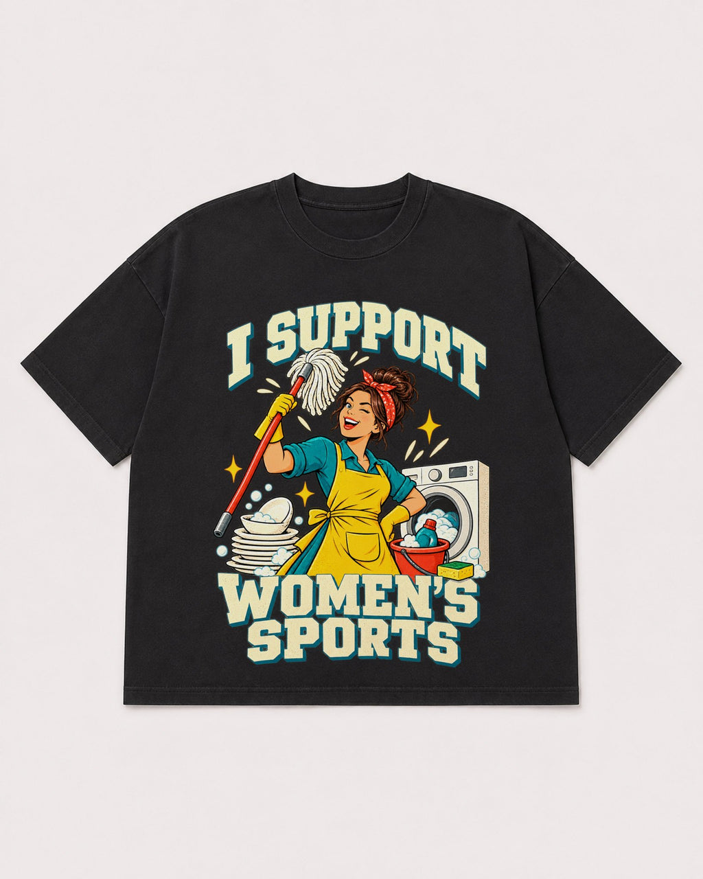 Mockup Boxy Heavyweight Tee Black product