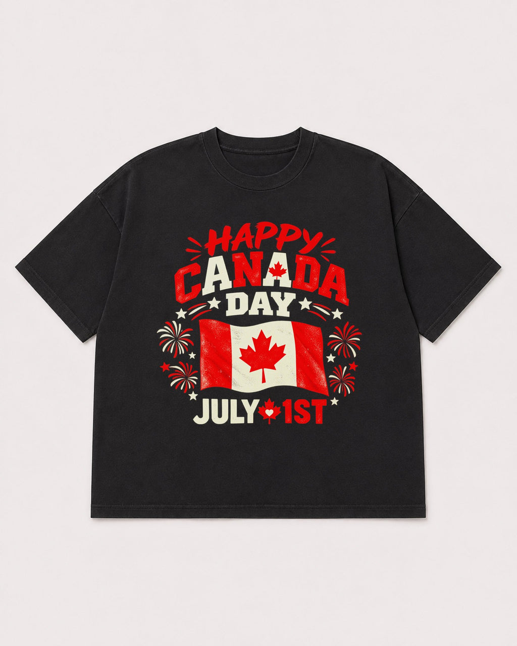 Mockup Boxy Heavyweight Tee Black product