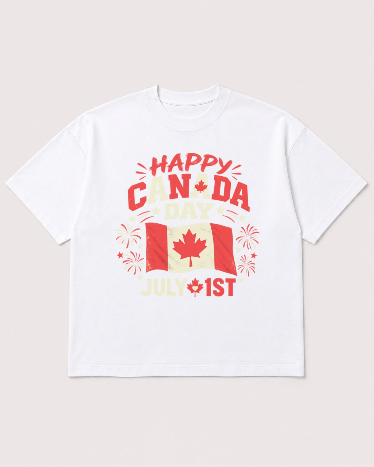 Mockup Boxy Heavyweight Tee White product