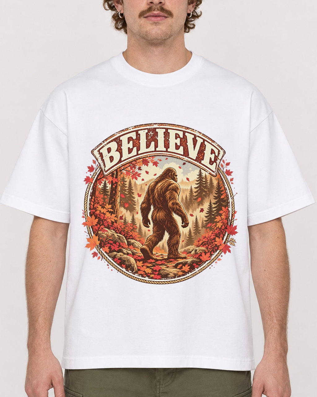 Mockup Boxy Heavyweight Tee White male close-up 09