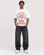 Mockup Boxy Heavyweight Tee White male full-body 05