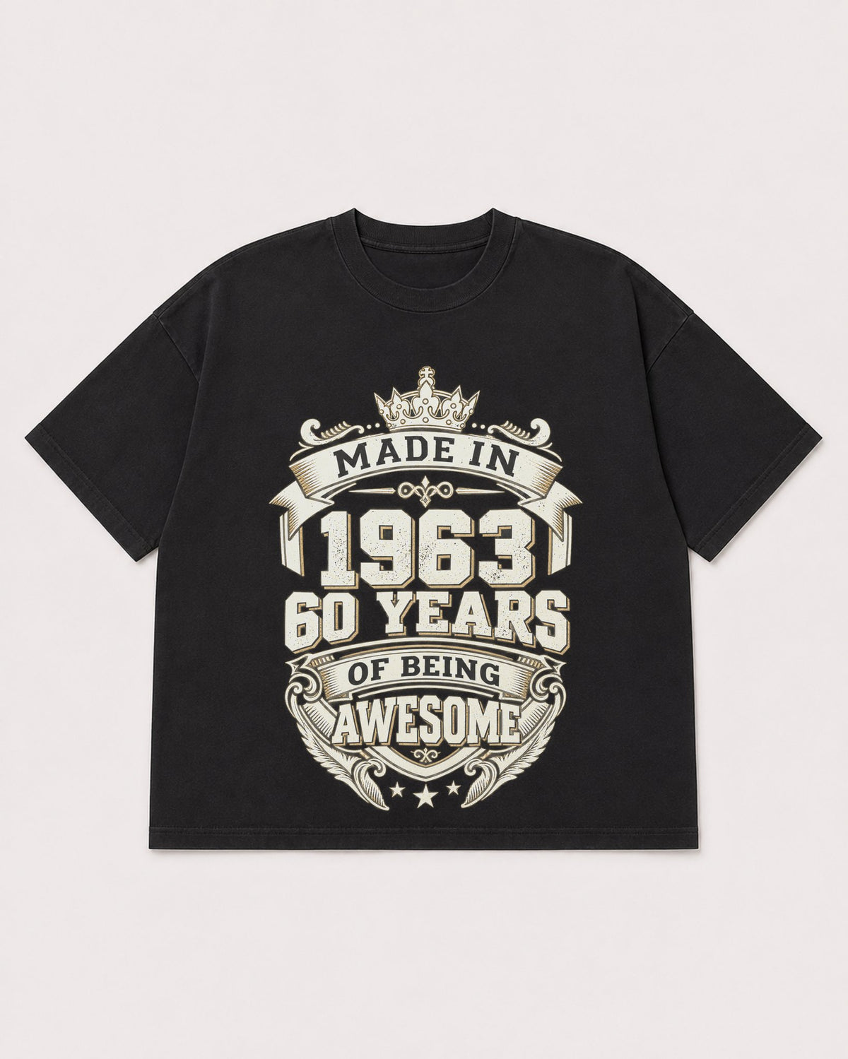 Mockup Boxy Heavyweight Tee Black product