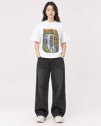 Mockup Boxy Heavyweight Tee White female full-body 03