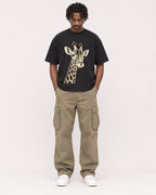 Mockup Boxy Heavyweight Tee Black male full-body 04