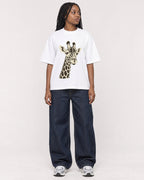 Mockup Boxy Heavyweight Tee White female full-body 04