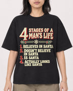 Mockup Boxy Heavyweight Tee Black female close-up 22