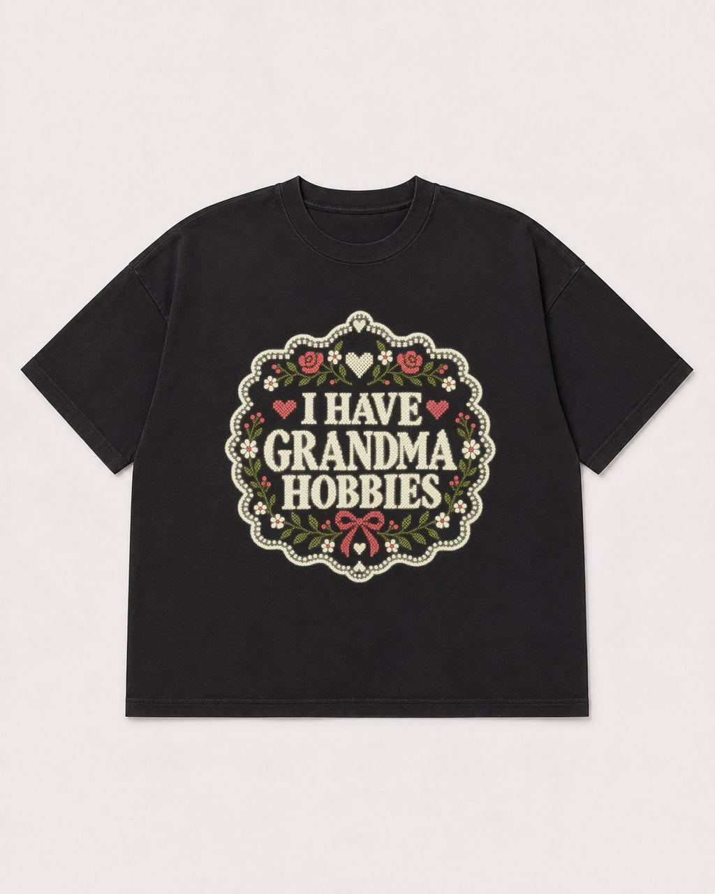 Mockup Boxy Heavyweight Tee Black product