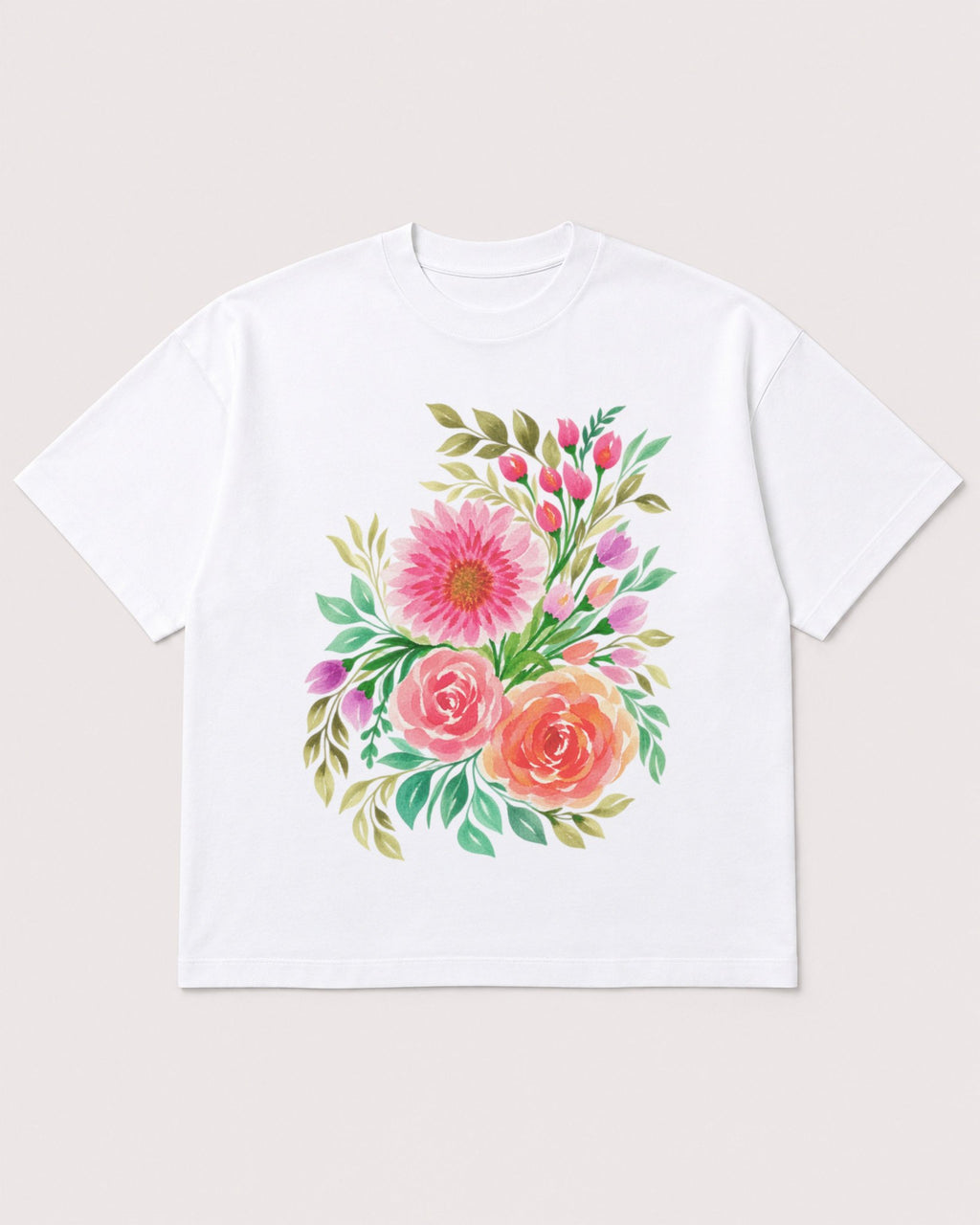 Mockup Boxy Heavyweight Tee White product