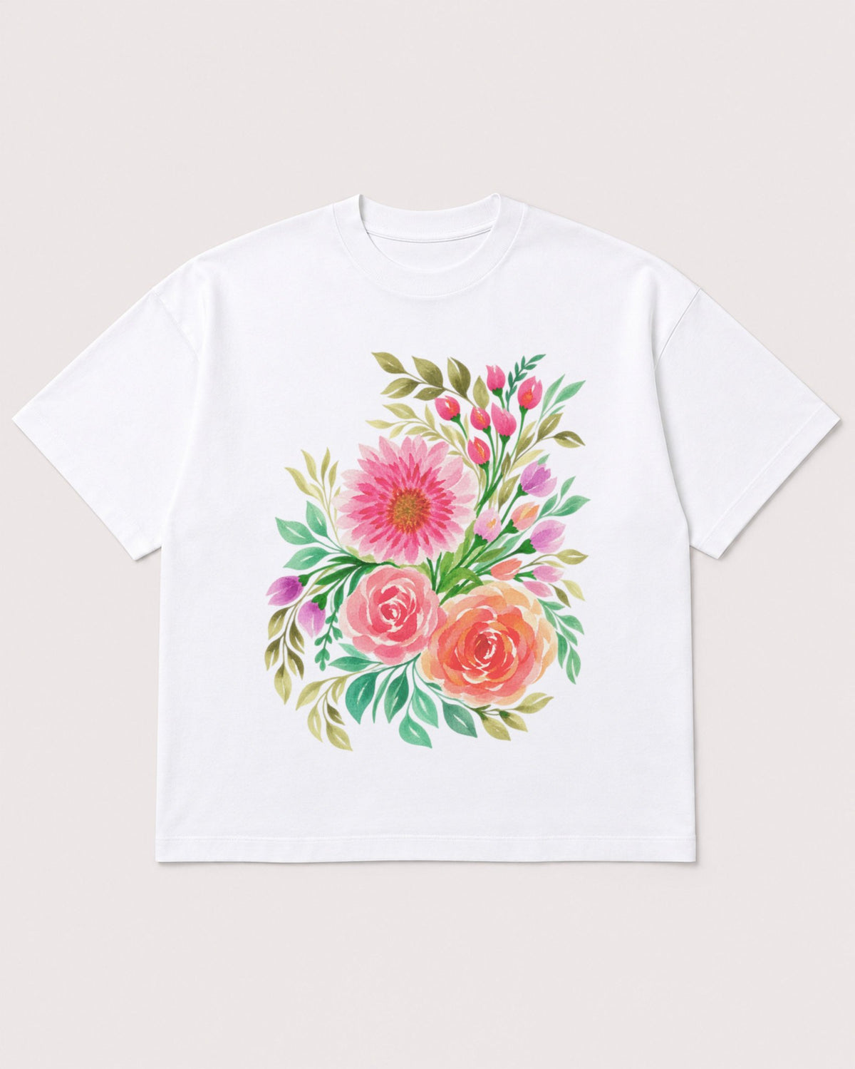 Mockup Boxy Heavyweight Tee White product
