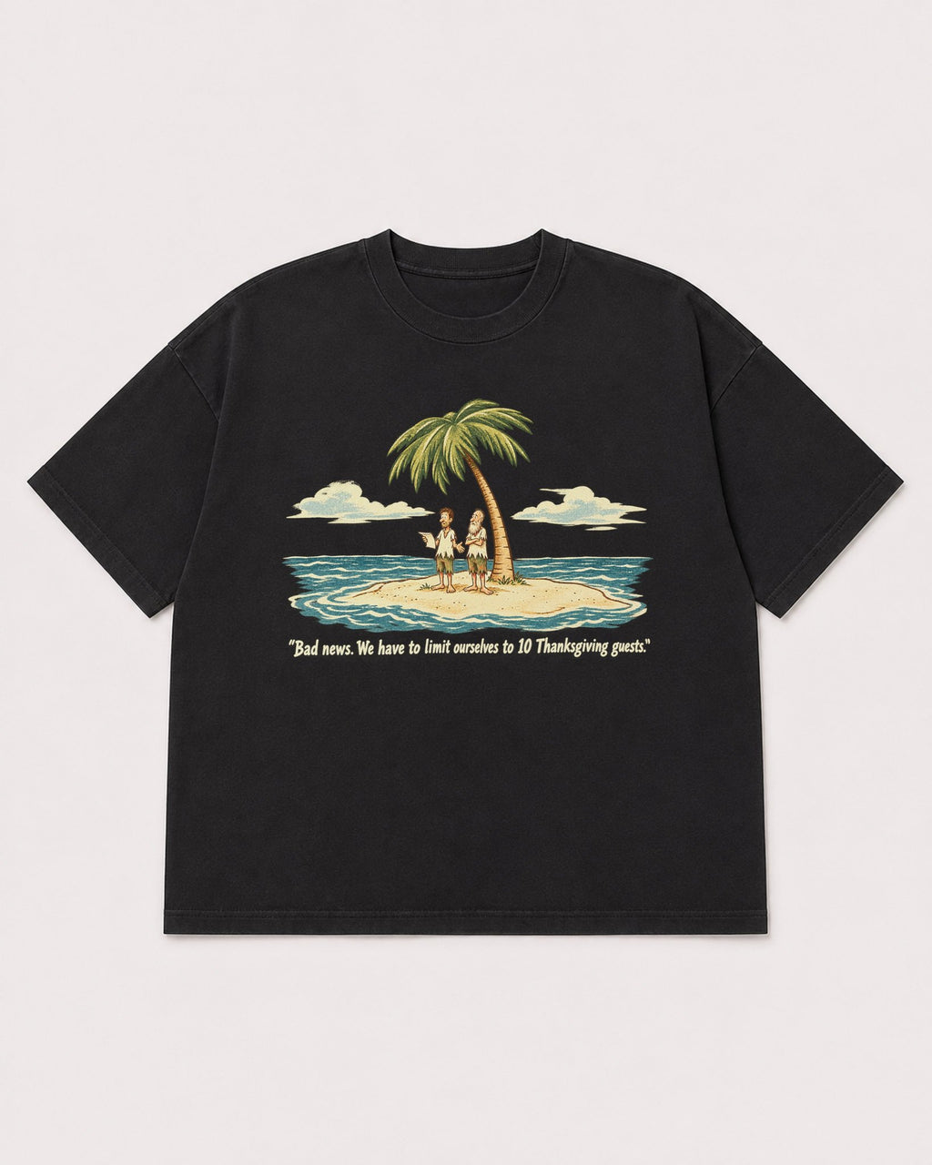 Mockup Boxy Heavyweight Tee Black product