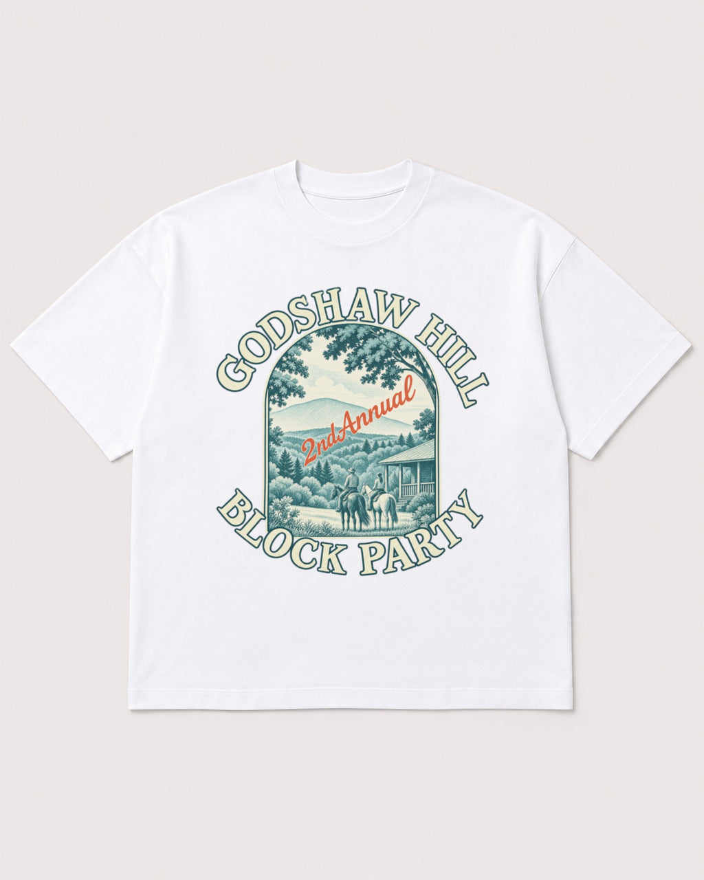 Mockup Boxy Heavyweight Tee White product