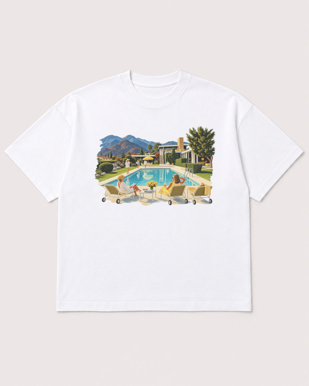 Mockup Boxy Heavyweight Tee White product