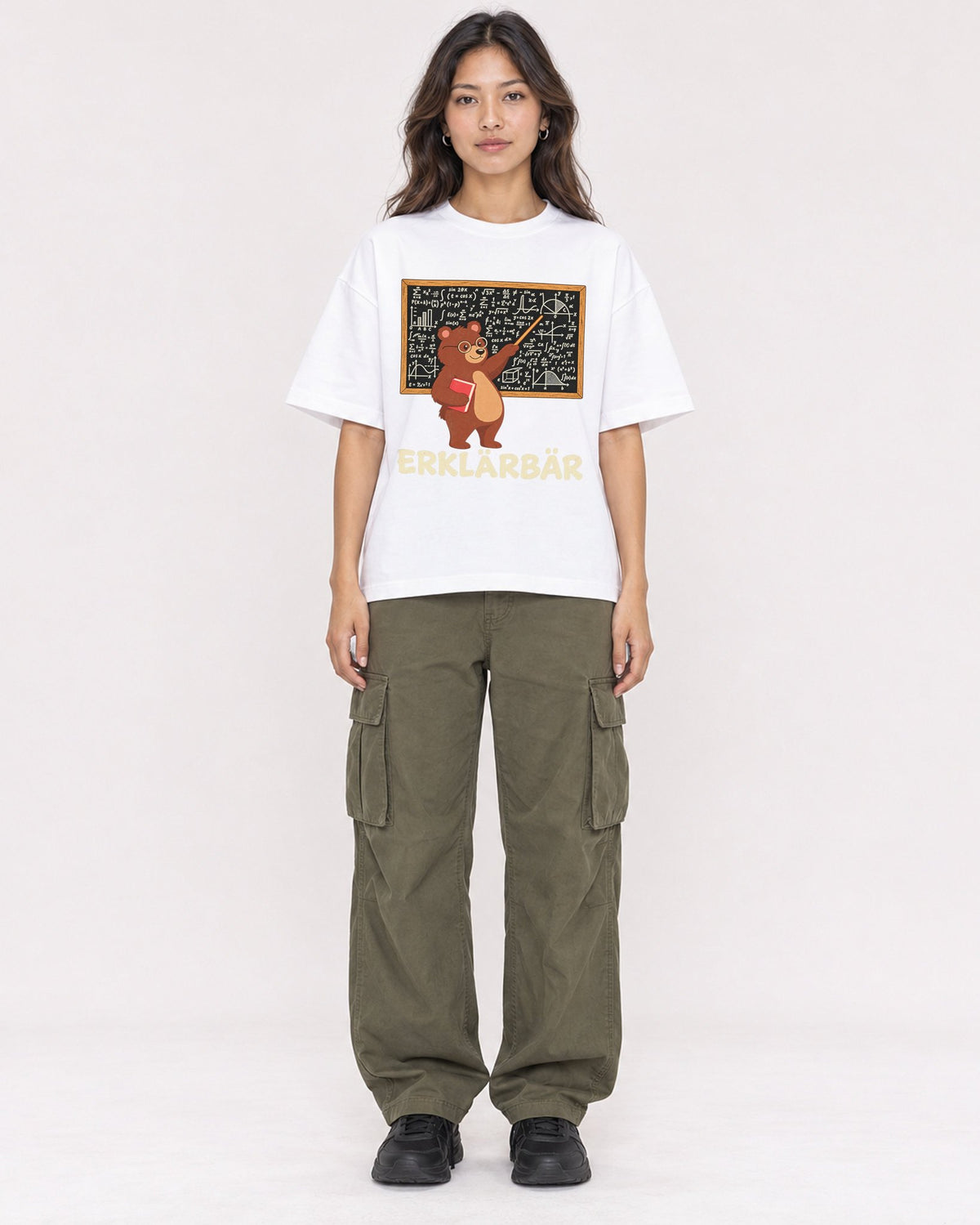Mockup Boxy Heavyweight Tee White female full-body 02