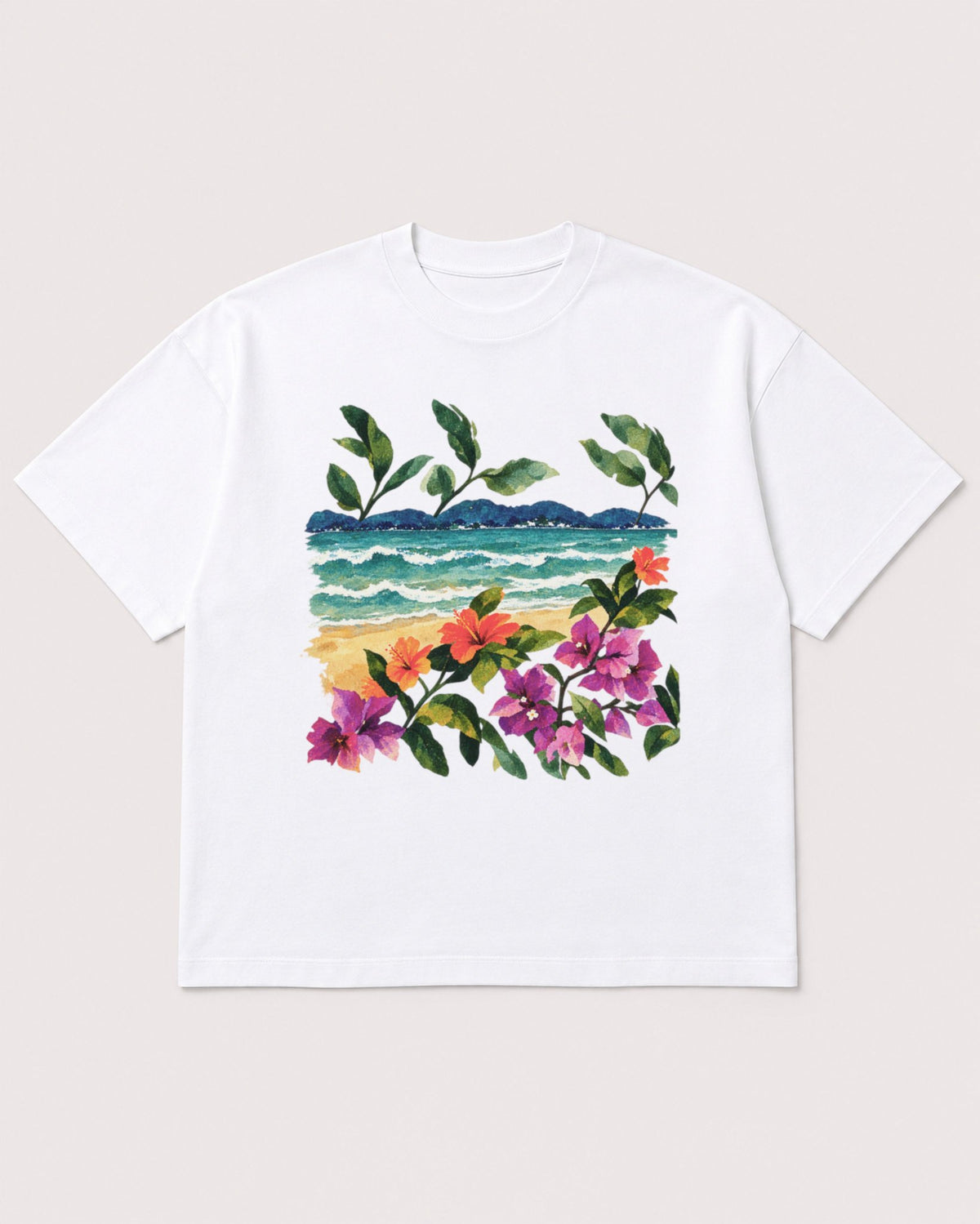 Mockup Boxy Heavyweight Tee White product