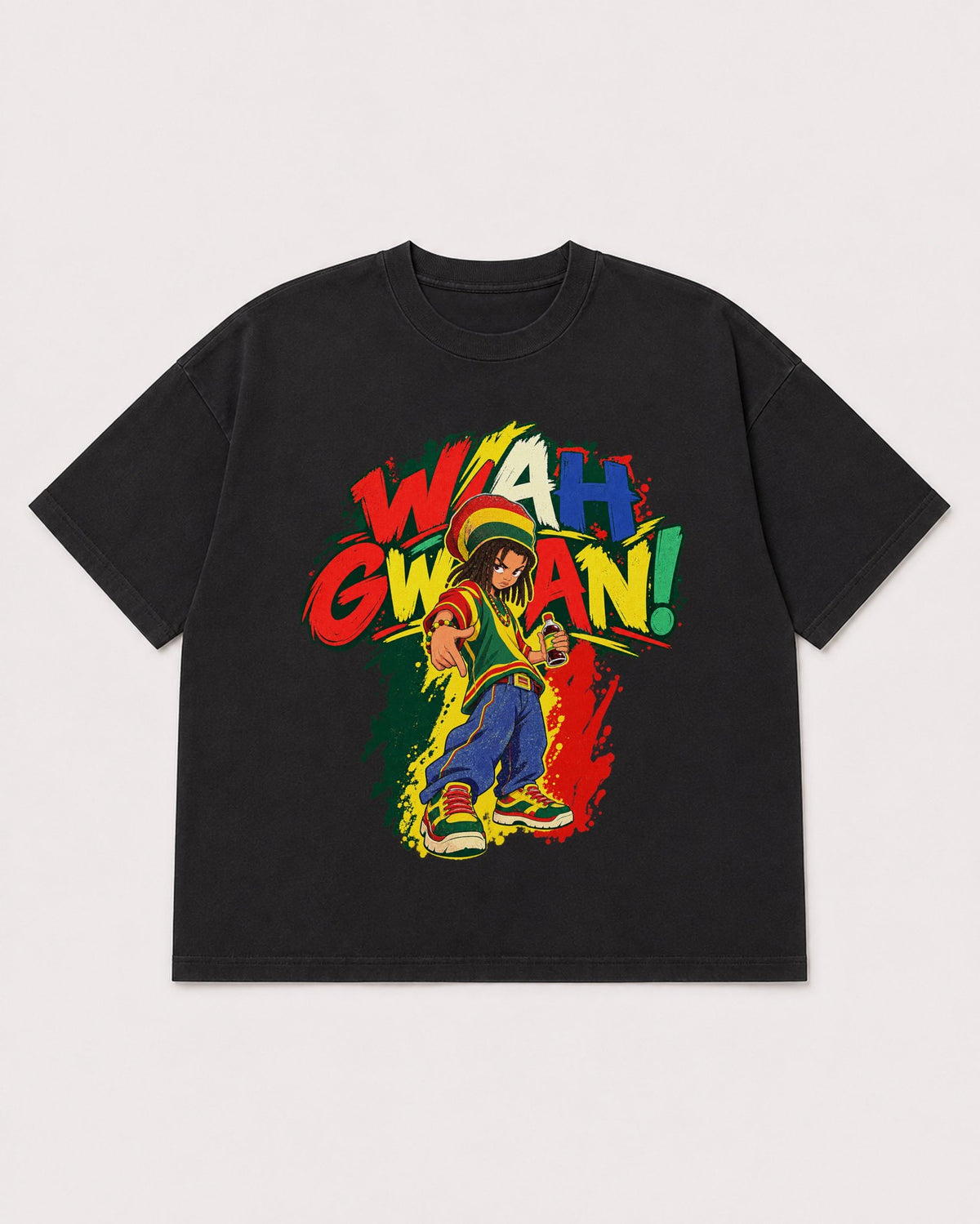Mockup Boxy Heavyweight Tee Black product