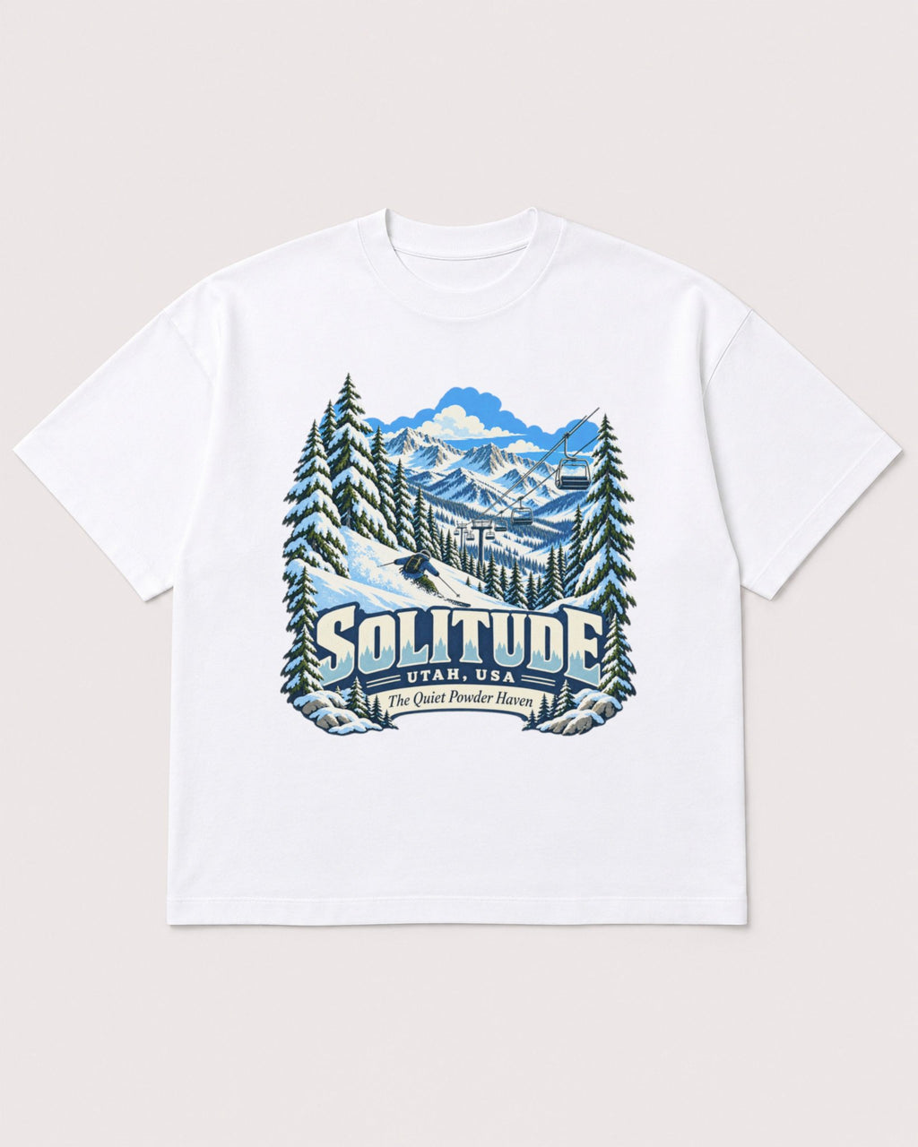 Mockup Boxy Heavyweight Tee White product