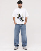 Mockup Boxy Heavyweight Tee White male full-body 07