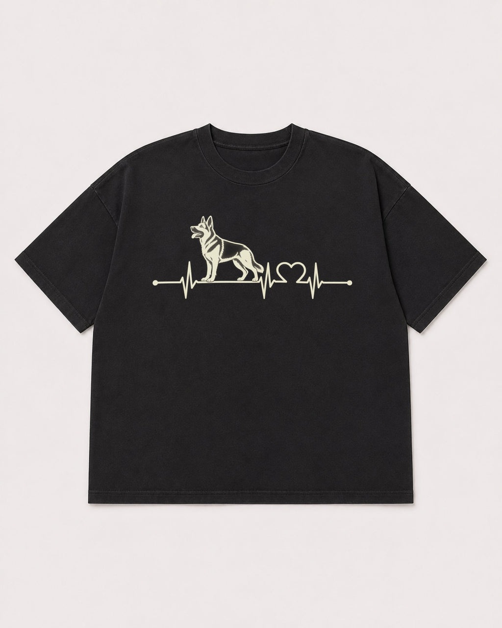 Mockup Boxy Heavyweight Tee Black product