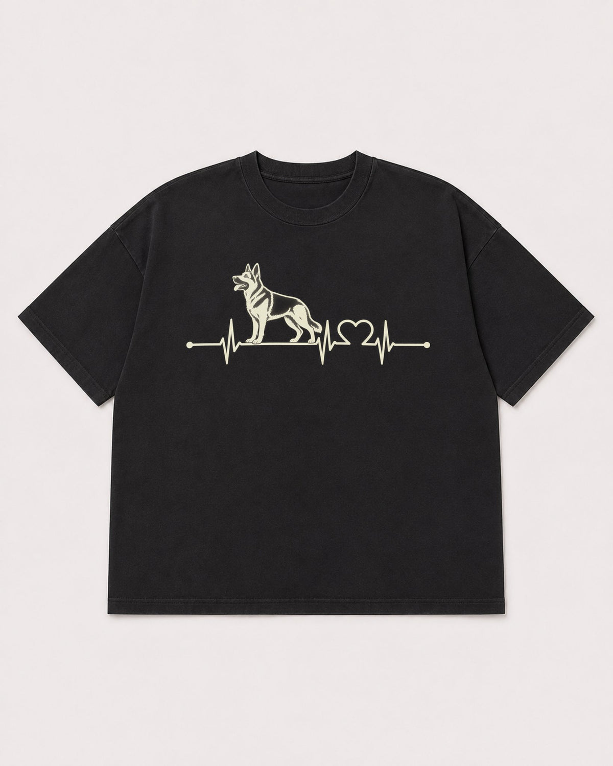 Mockup Boxy Heavyweight Tee Black product