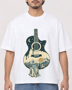 Mockup Boxy Heavyweight Tee White male close-up 02