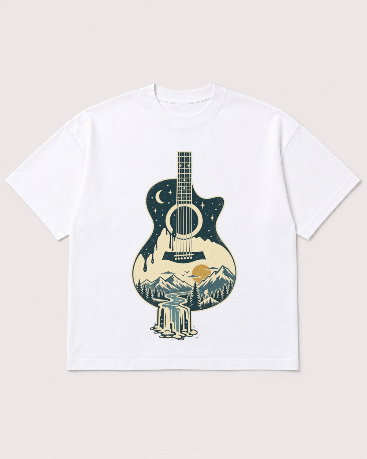 Mockup Boxy Heavyweight Tee White product