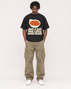Mockup Boxy Heavyweight Tee Black male full-body 04