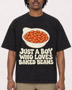 Mockup Boxy Heavyweight Tee Black male close-up 04