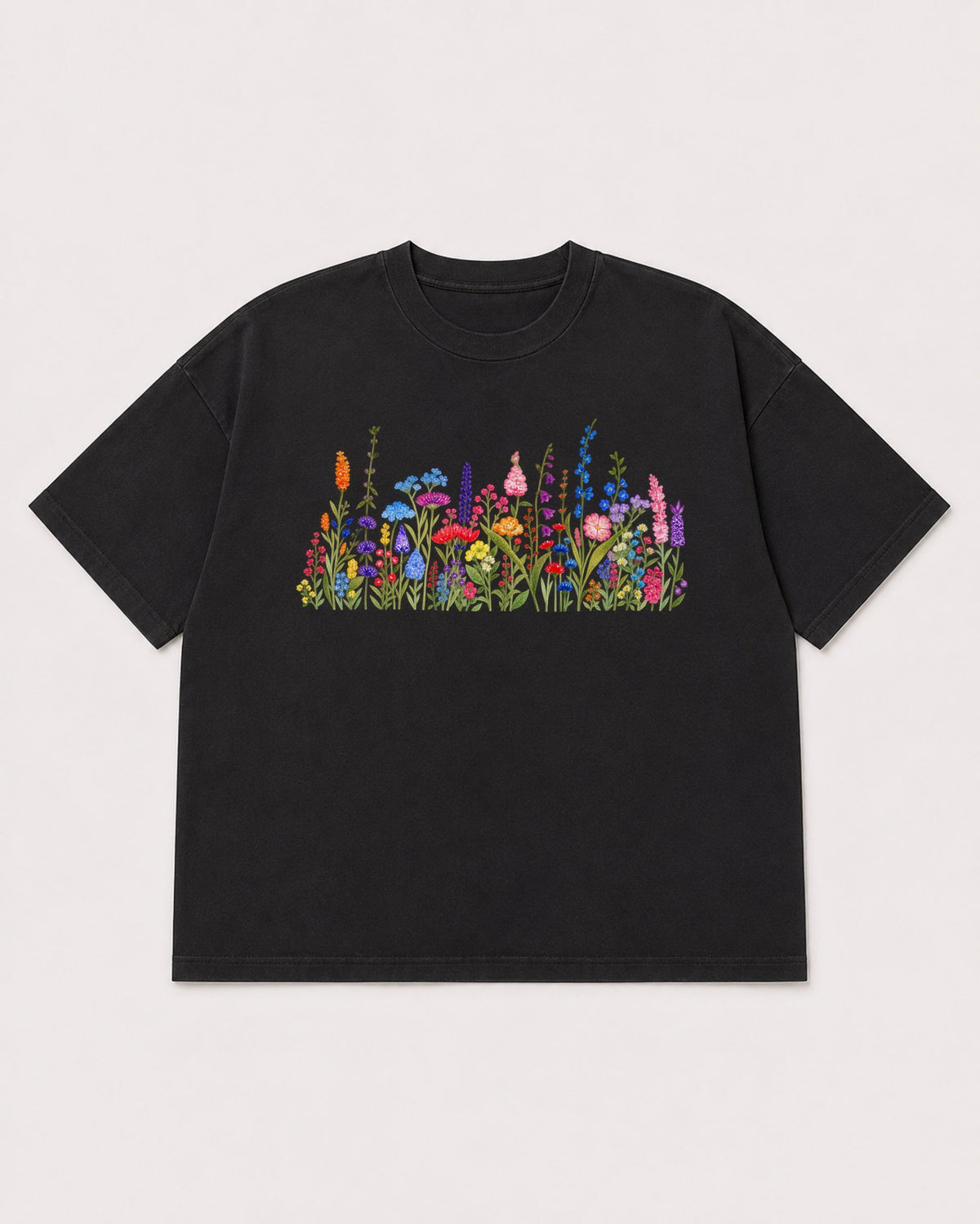 Mockup Boxy Heavyweight Tee Black product