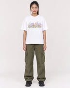 Mockup Boxy Heavyweight Tee White female full-body 42