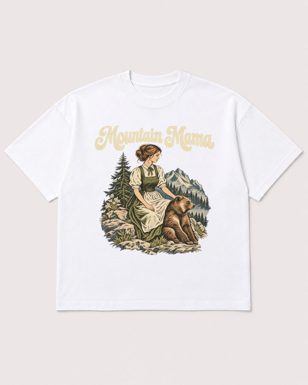 Mockup Boxy Heavyweight Tee White product