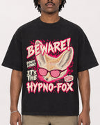 Mockup Boxy Heavyweight Tee Black male close-up 04
