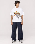 Mockup Boxy Heavyweight Tee White male full-body 06