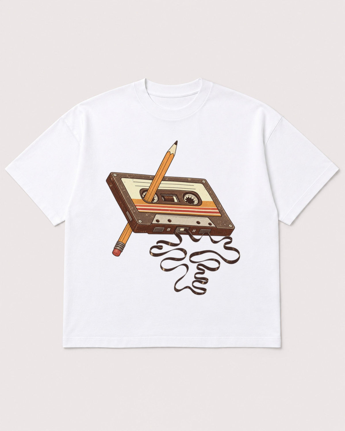 Mockup Boxy Heavyweight Tee White product
