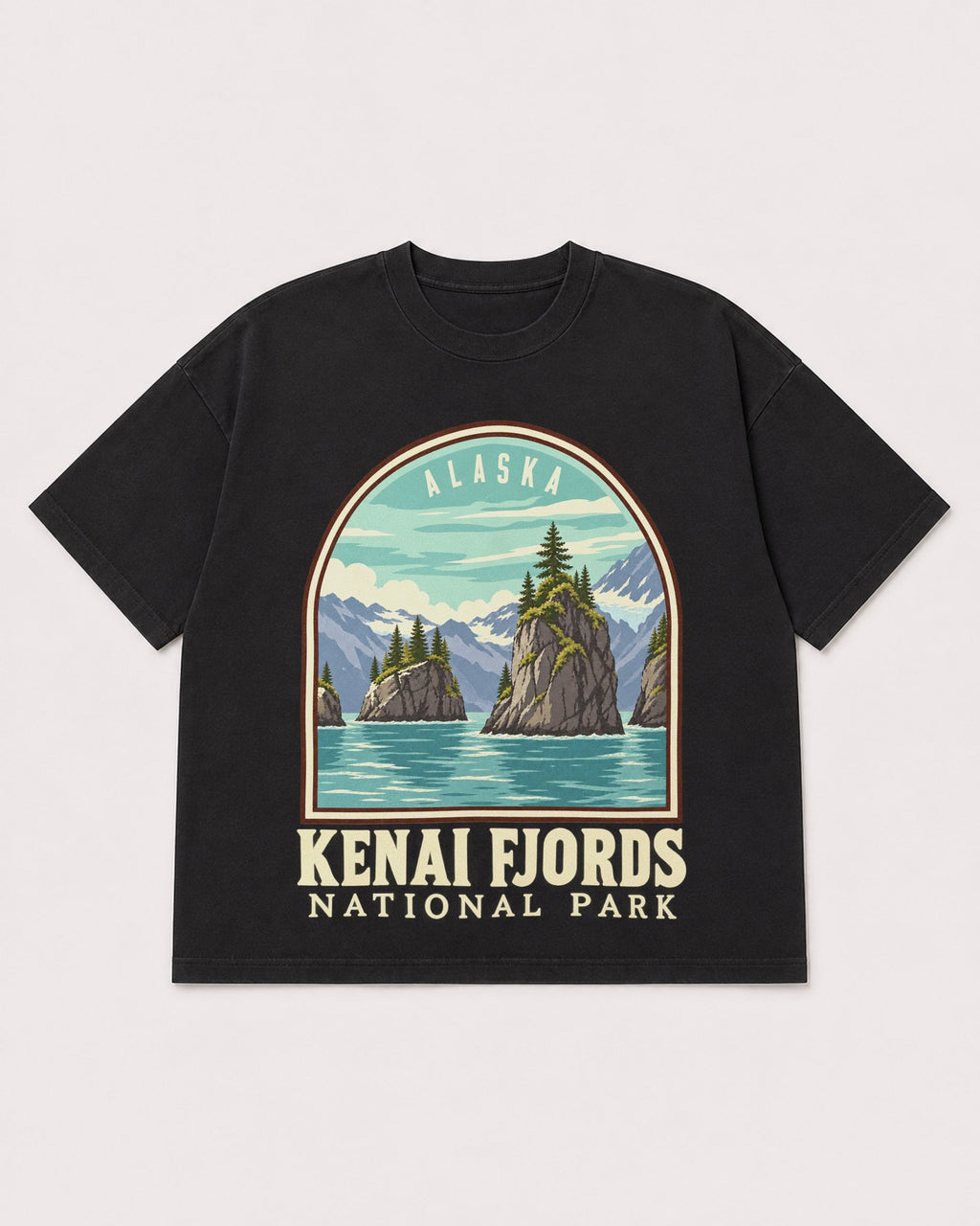 Mockup Boxy Heavyweight Tee Black product