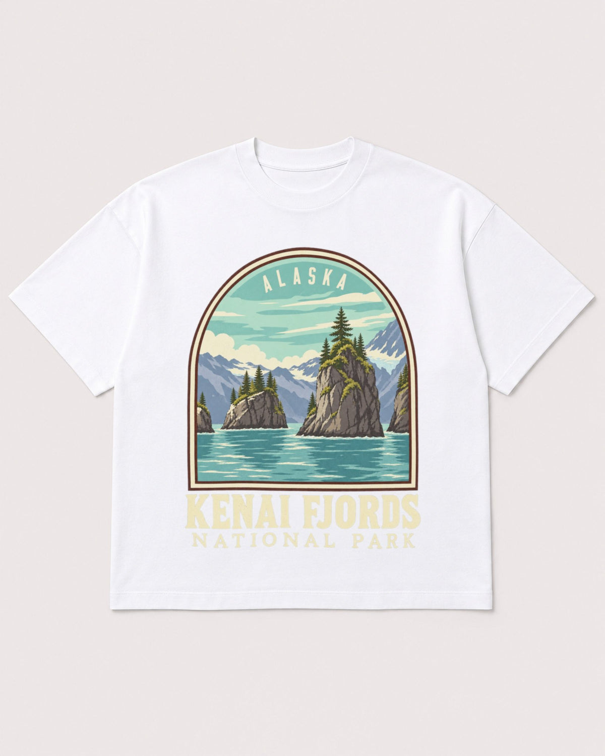 Mockup Boxy Heavyweight Tee White product