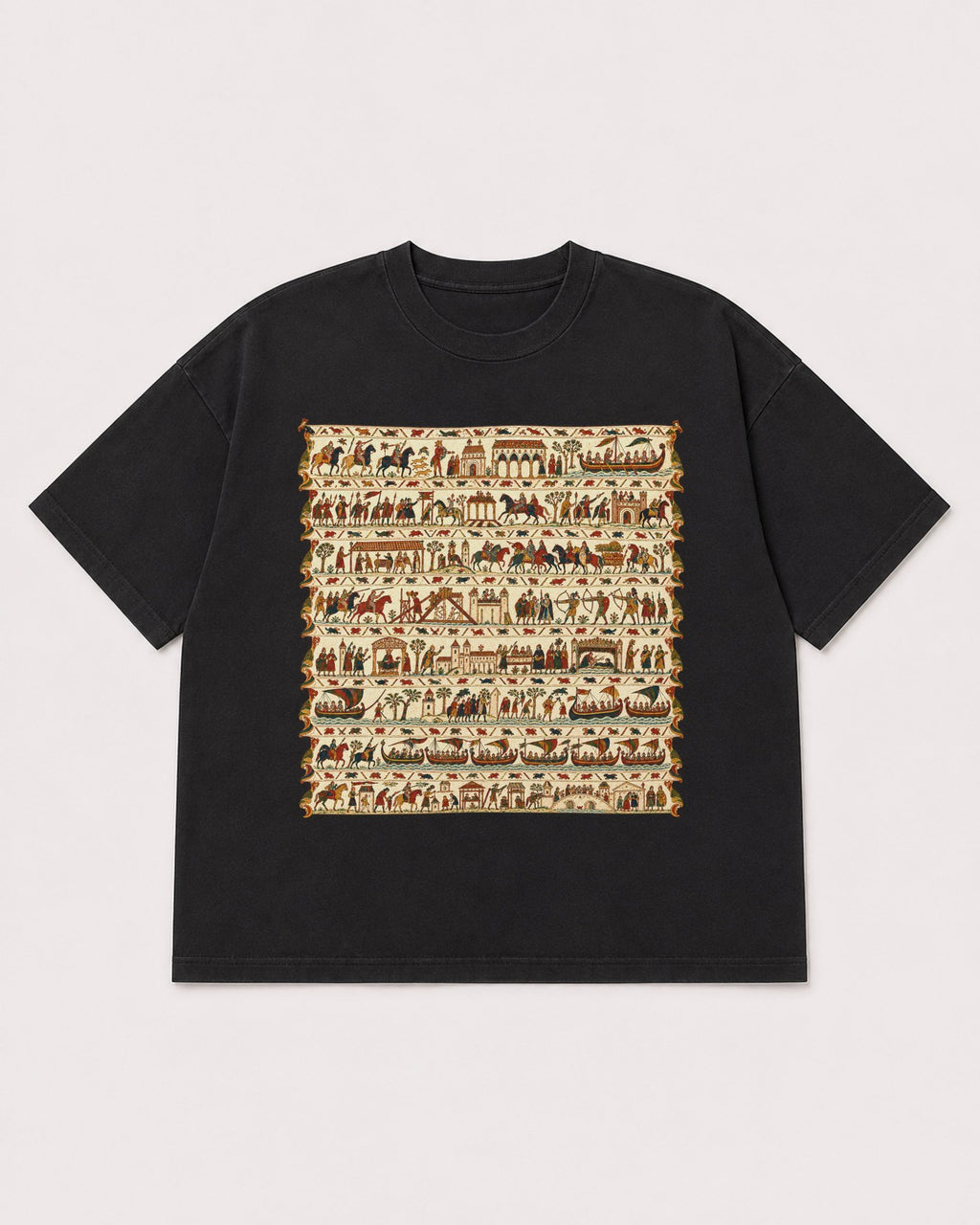 Mockup Boxy Heavyweight Tee Black product