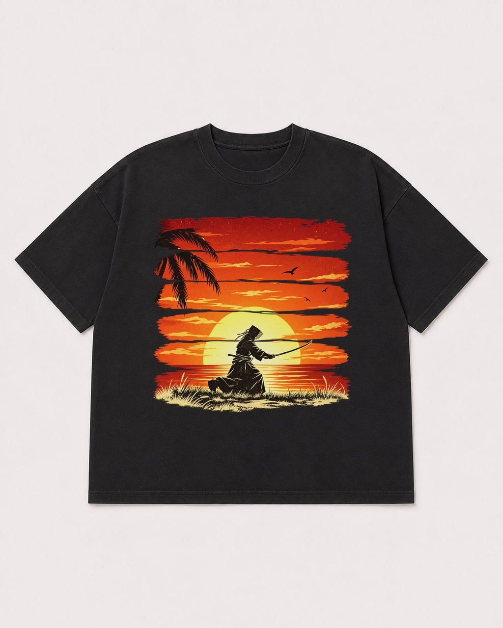 Mockup Boxy Heavyweight Tee Black product
