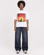 Mockup Boxy Heavyweight Tee White female full-body 14