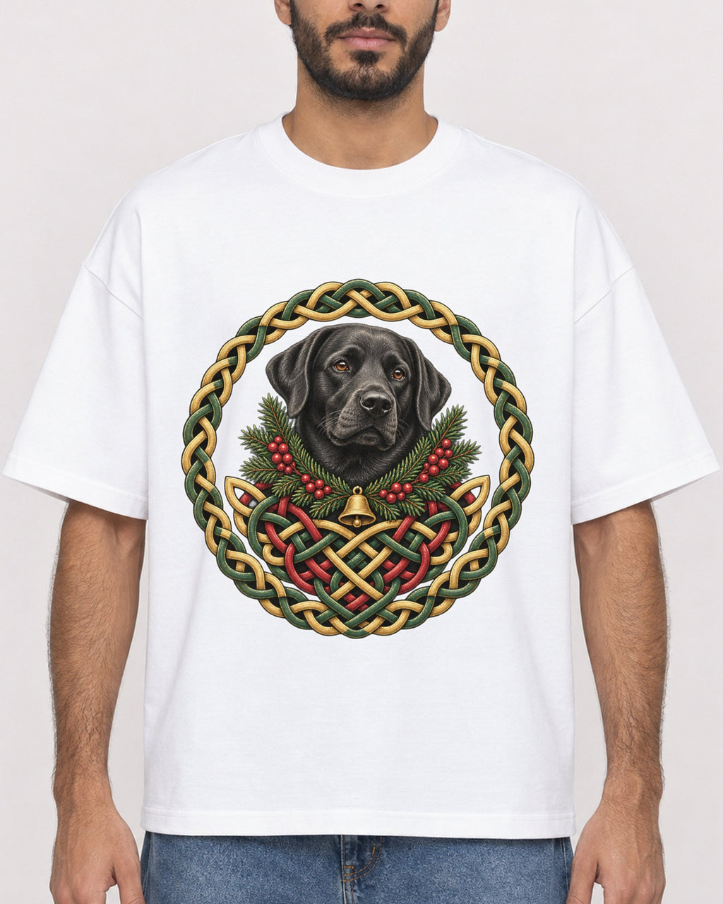 Mockup Boxy Heavyweight Tee White male close-up 07
