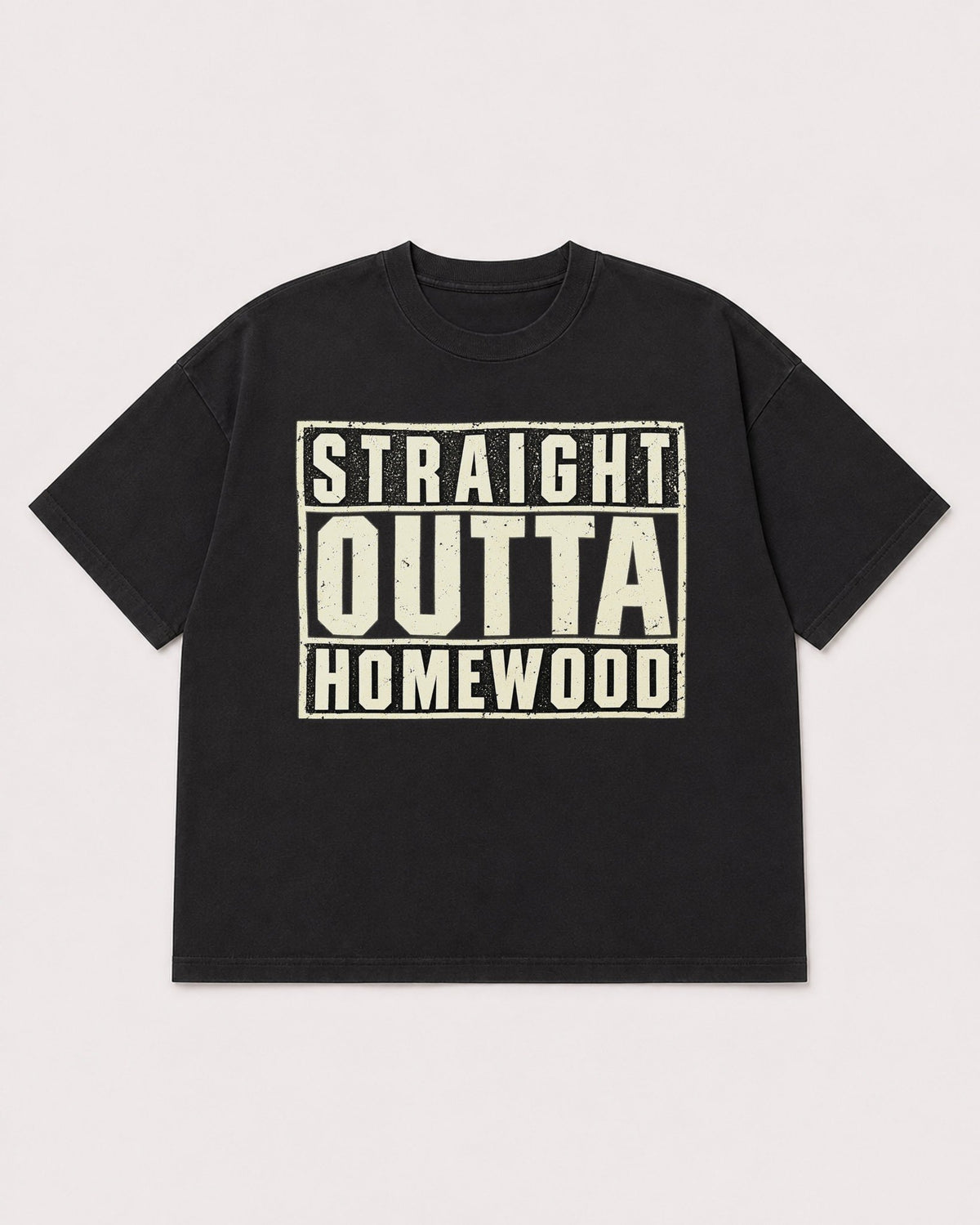 Mockup Boxy Heavyweight Tee Black product