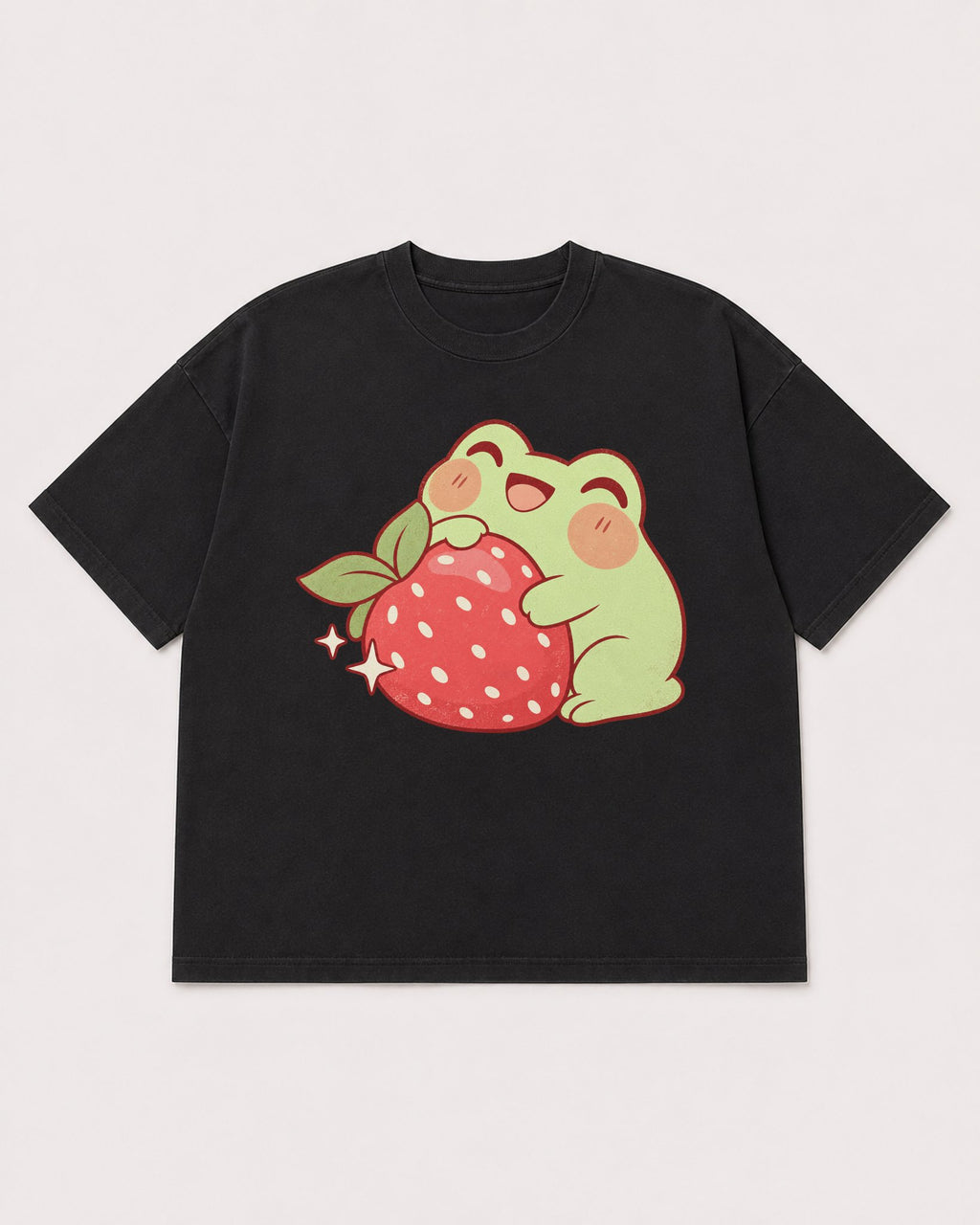 Mockup Boxy Heavyweight Tee Black product