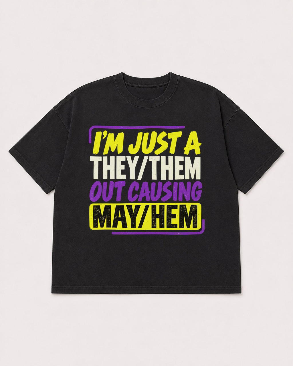 Mockup Boxy Heavyweight Tee Black product