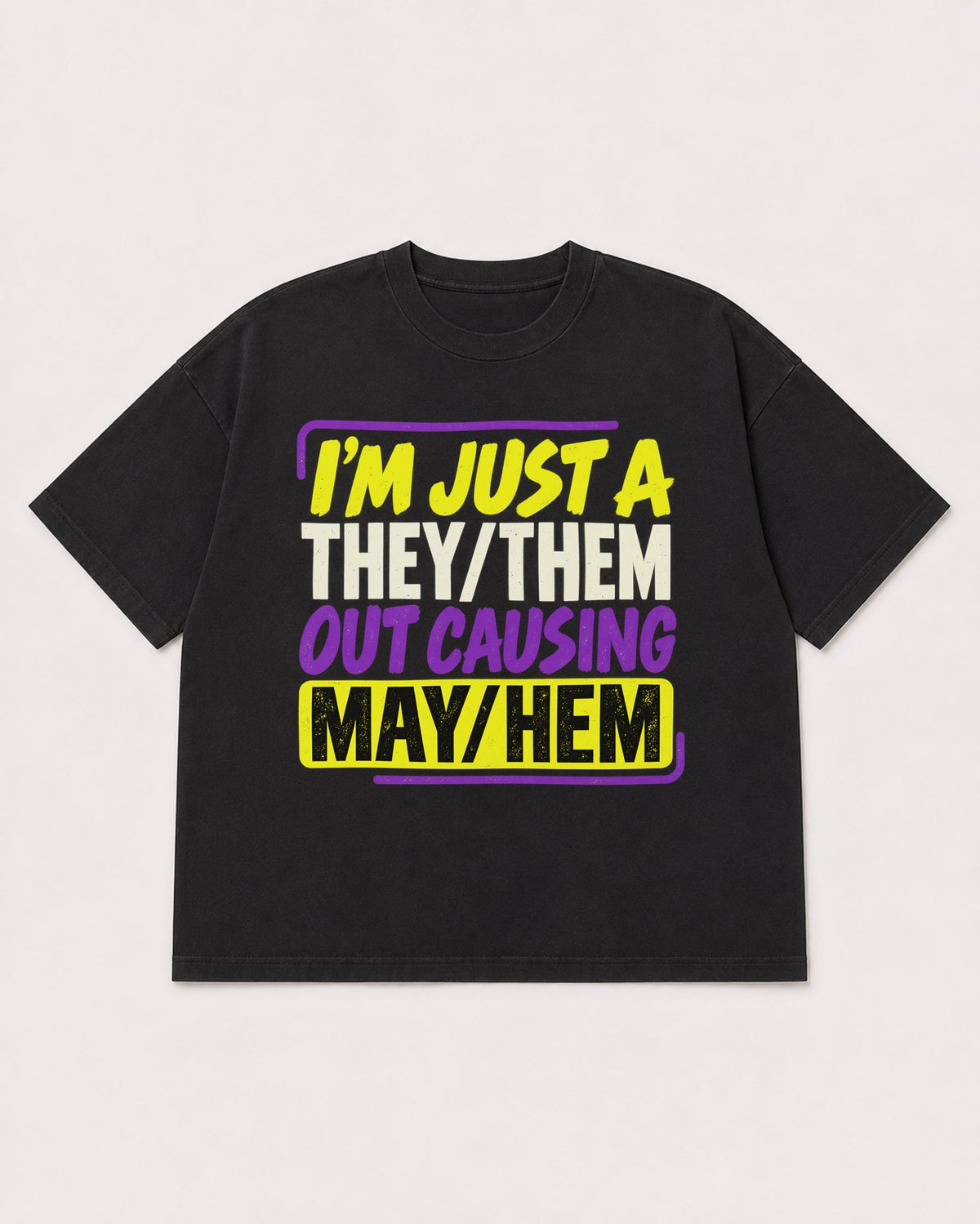 Mockup Boxy Heavyweight Tee Black product